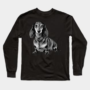 Dachshunds Poodle Style, Trendsetting Tail-Wagging T-shirt Long Sleeve T-Shirt